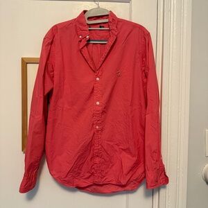 VINTAGE Ralph Lauren Women's Long-Sleeve Button Down - Pink